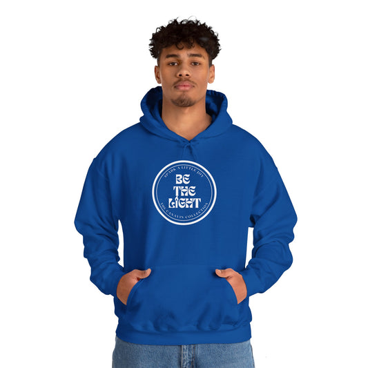 BE THE LIGHT Hooded Sweatshirt - Unisex Heavy Blend™ - Cozy & Stylish, Perfect for Cold Weather, Positive Message - Royal Blue *Small-5XL