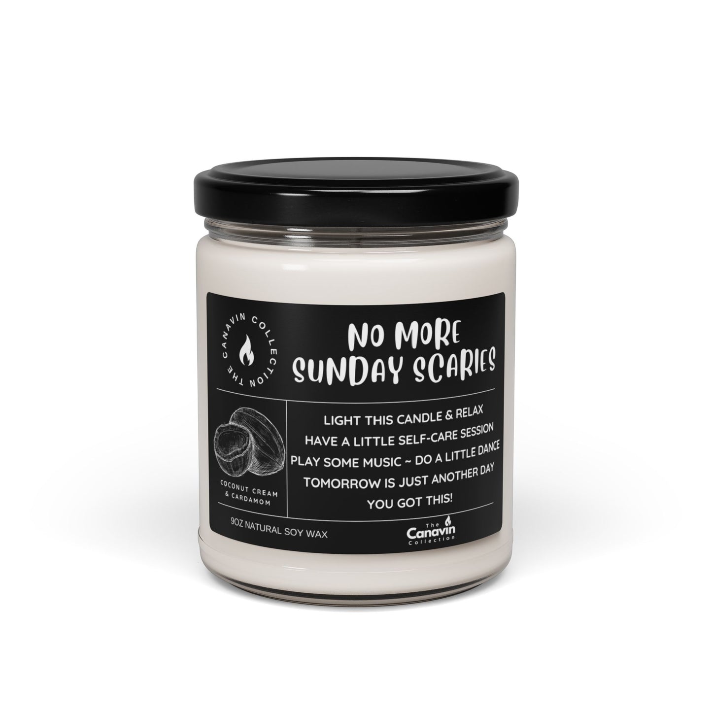 NO MORE SUNDAY SCARIES - Scented Candle - Coconut Cream & Cardamom - 9oz