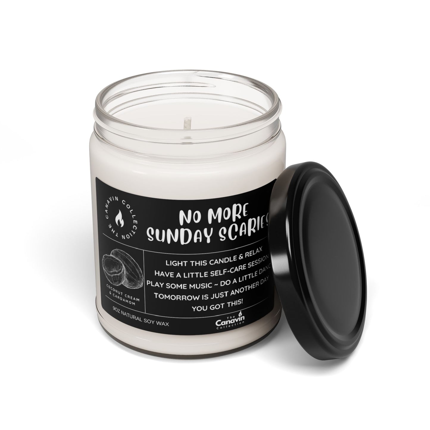 NO MORE SUNDAY SCARIES - Scented Candle - Coconut Cream & Cardamom - 9oz